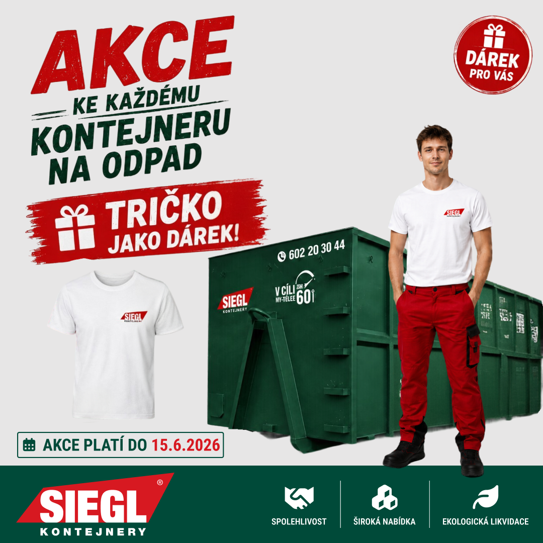 Tričko zdarma ke každému kontejneru